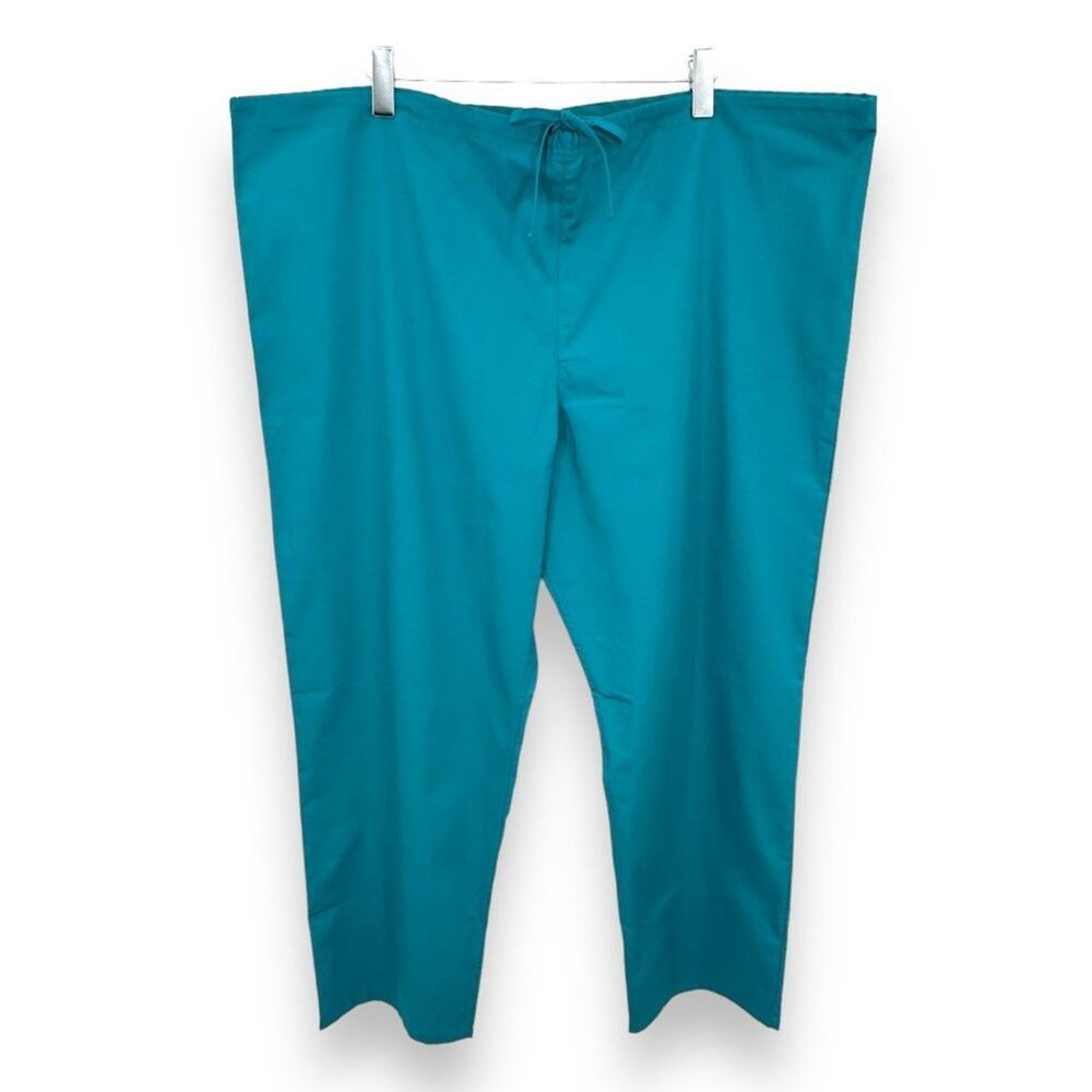 Dickies Everyday scrubs pants 2XL teal adjustable drawstring waist unisex